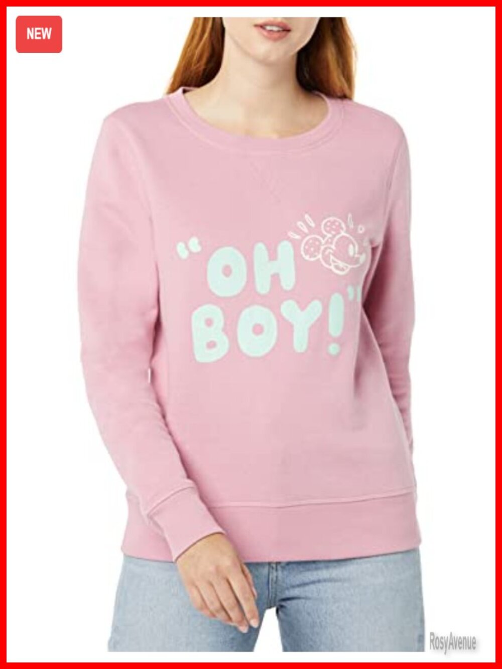 Women's Fleece Crew Sweatshirt Long Sleeve Disney Pullover